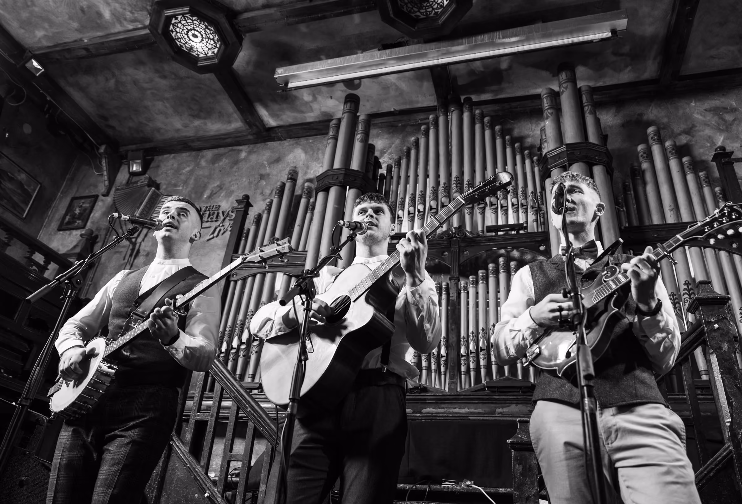 The Kings of Connaught on stage at The Quays, Galway