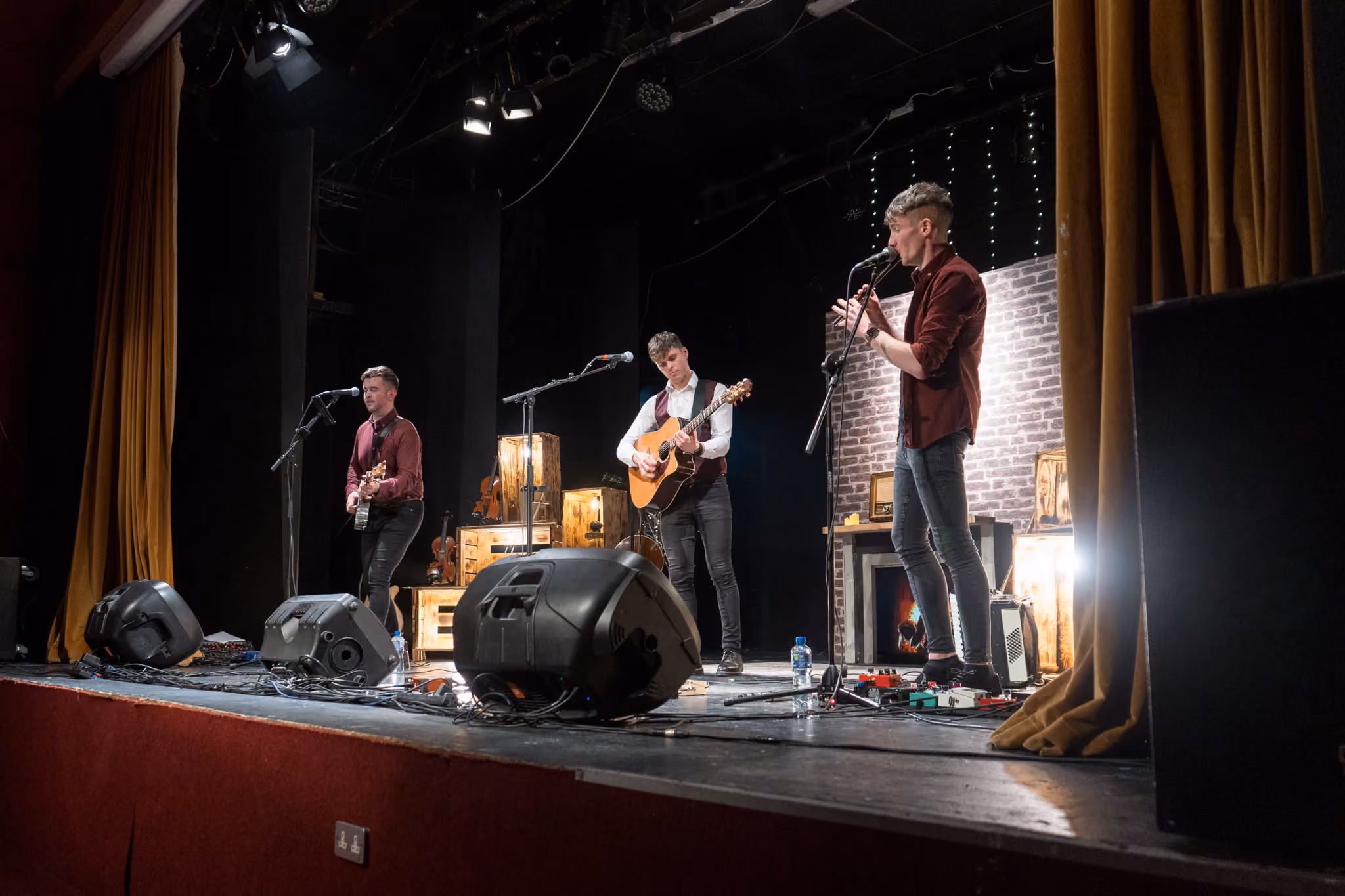 The Kings of Connaught on a theatre stage